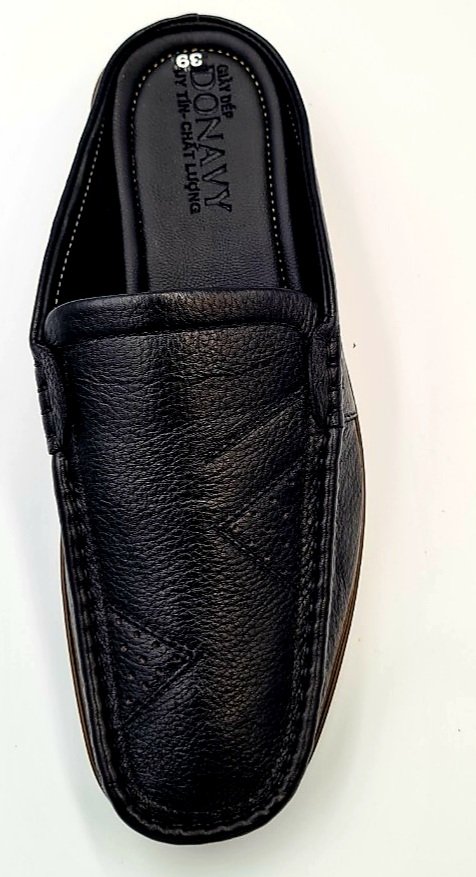 [Hcm]High Quality Cow Leather Men's Slip-On Shoes Ntb110 (Black Brown)