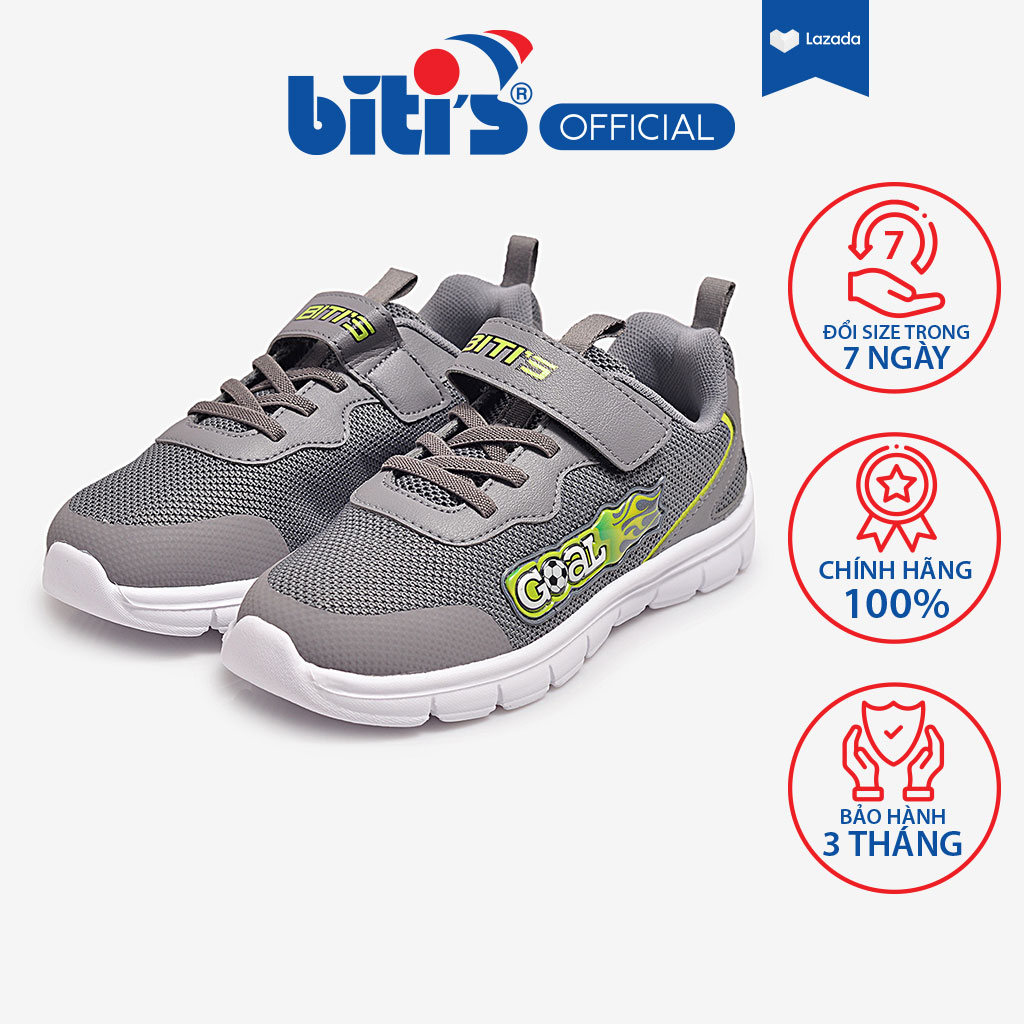 [12.1 - 17.1 Voucher 12% đơn 500k giảm tối đa 80k]Giày Thể Thao Bé Trai Biti's BSB002100XAM (Xám)