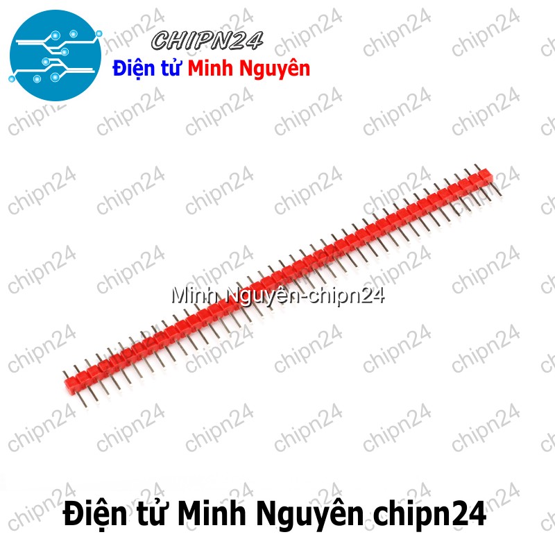 [3 cây] (H54) Header Hàng rào Đực Đơn Thẳng 2.54MM 1x40p (Đen/Đỏ/Vàng/Xanh Lá/Dương/Trắng) - [Chọn Loại] - HHH.00081