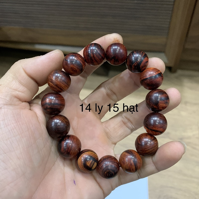 Vòng gỗ sưa 14 ly (sưa Lào)