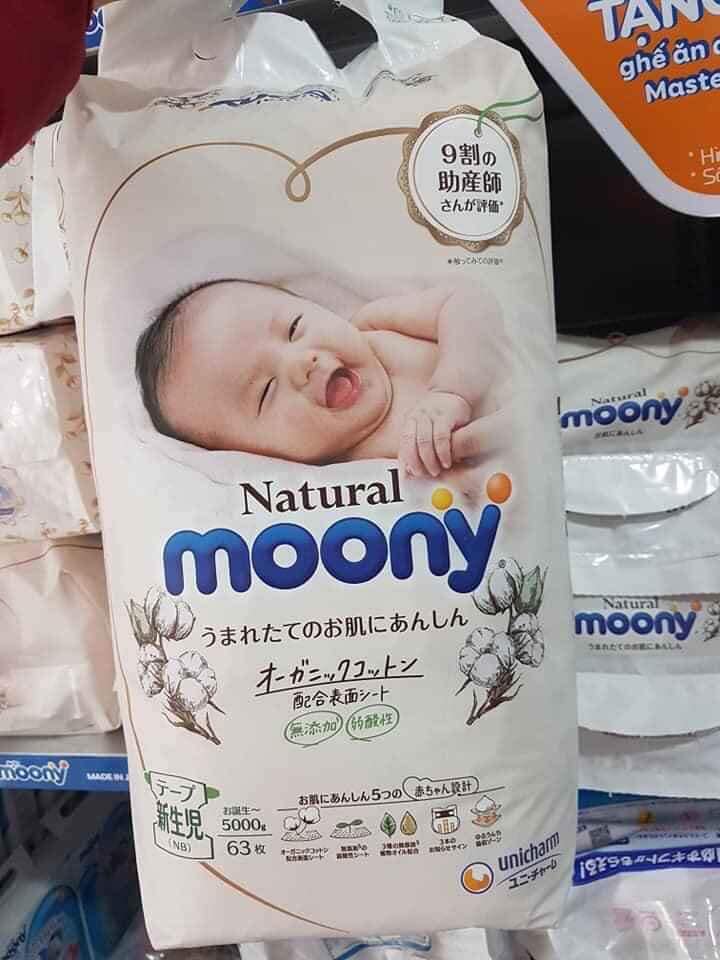 Bỉm quần Moony natural M46/L36/XL32