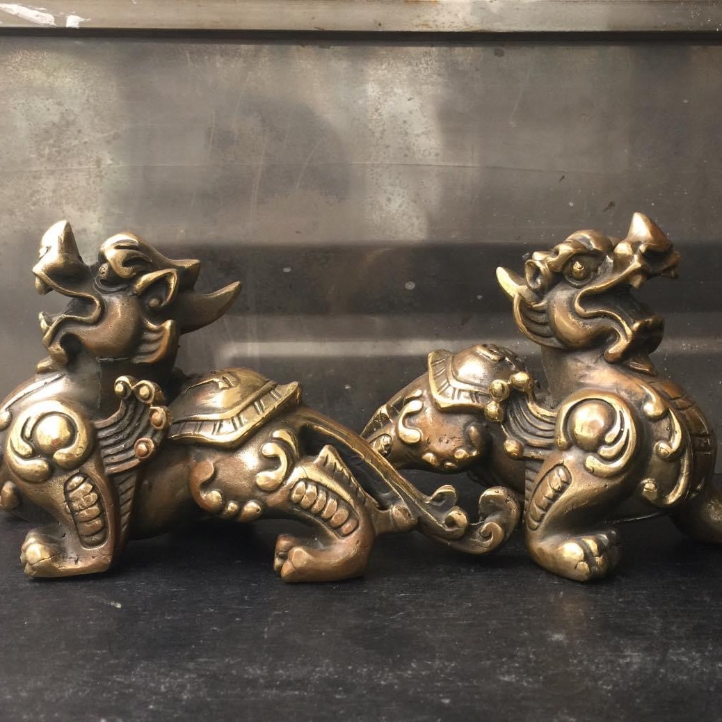 Cặp tỳ hưu bằng đồng