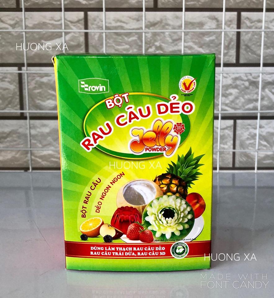 BỘT RAU CÂU DẺO - hộp 12 gói