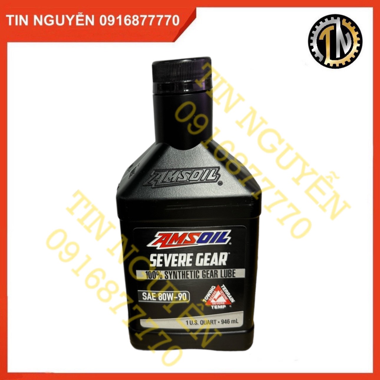 Nhớt lap Amsoil Severe Gear SAE 80W90 - 946ml hàng chính hãng