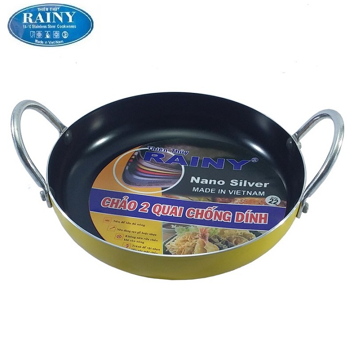 Chảo Chống Dính 2 Quai Rainy 22 cm (XTT-RN2Q22)