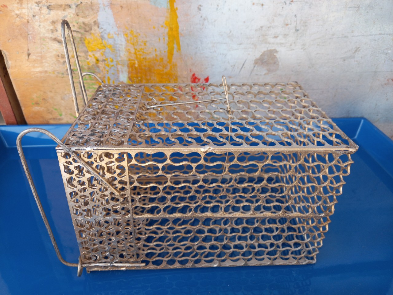 Bẫy Chuột Thông Minh Lồng Sắt Dài 21 Cao 13 Rộng 13 có khóa chặn