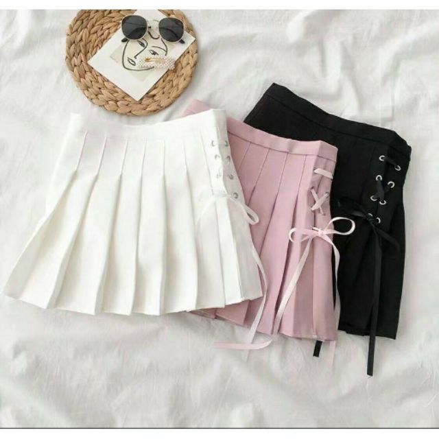 Chân váy tenis xỏ dây siêu hot