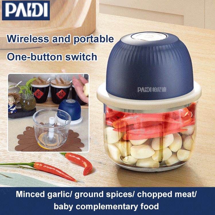 Mini Electric Garlic Masher Wireless Garlic Press Crusher Garlic Mincer Machine