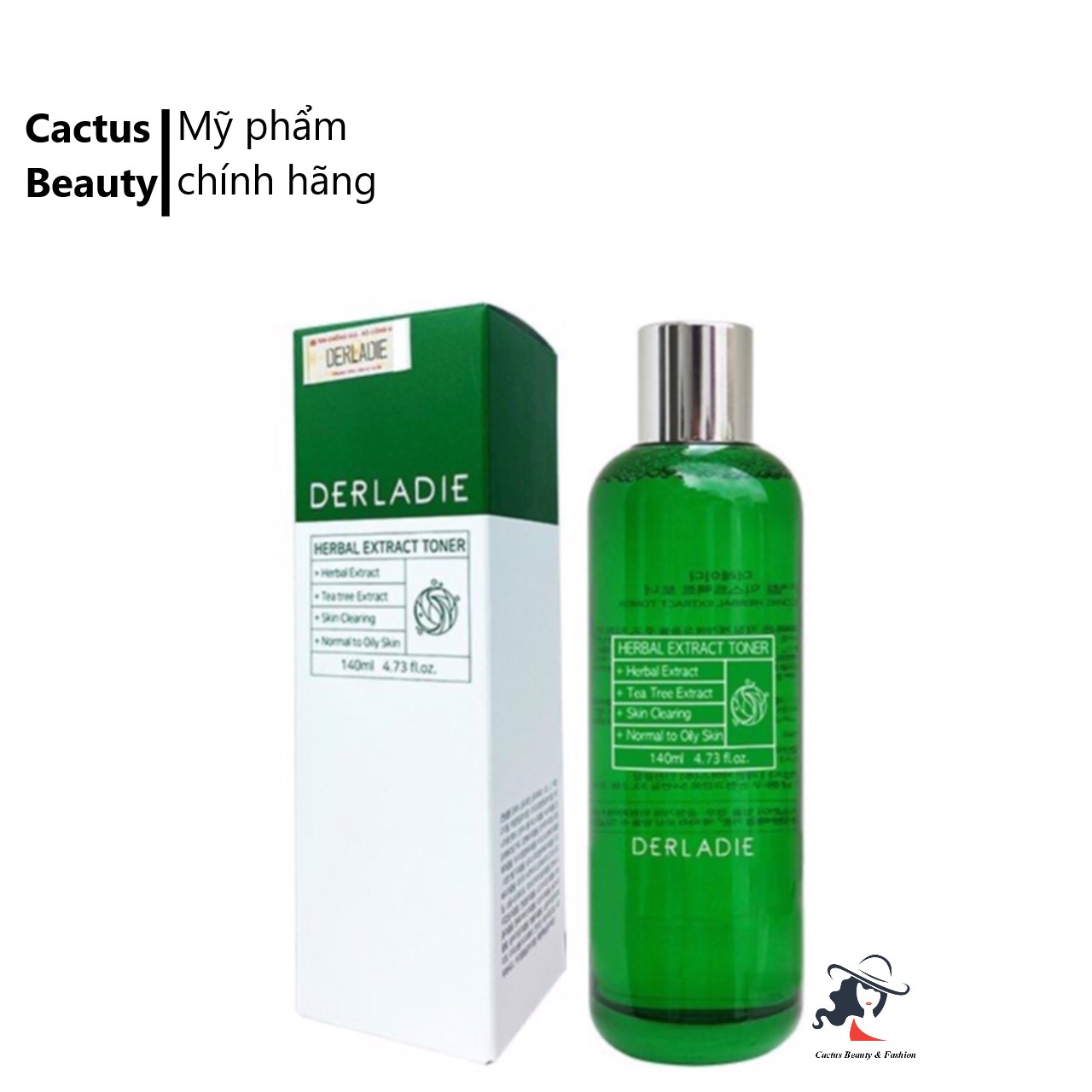 [HCM]Nước hoa hồng Derladie Herbal Extract Toner (Tặng Khăn)
