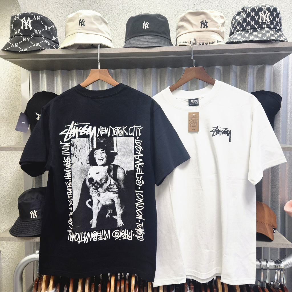 Stu.ssy how we're livin' tee - áo thun stussy unisex nam nữ authenitc