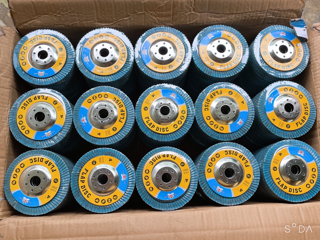 Nhám xếp (ráp xếp) xanh LIONKING 1 tấc (100mm) A40,A60,A80,A120