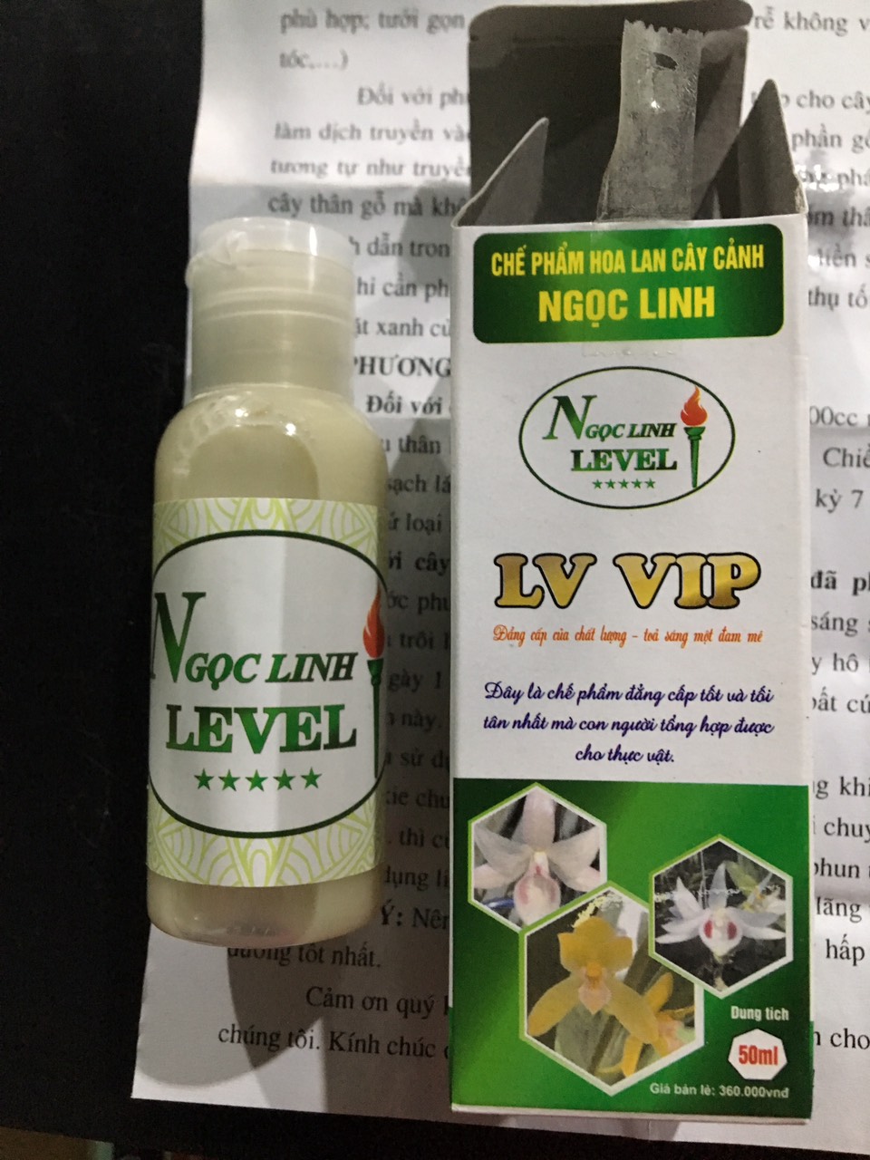 Sản phẩm dinh dưỡng hoa Lan Ngọc Linh Level 50ml