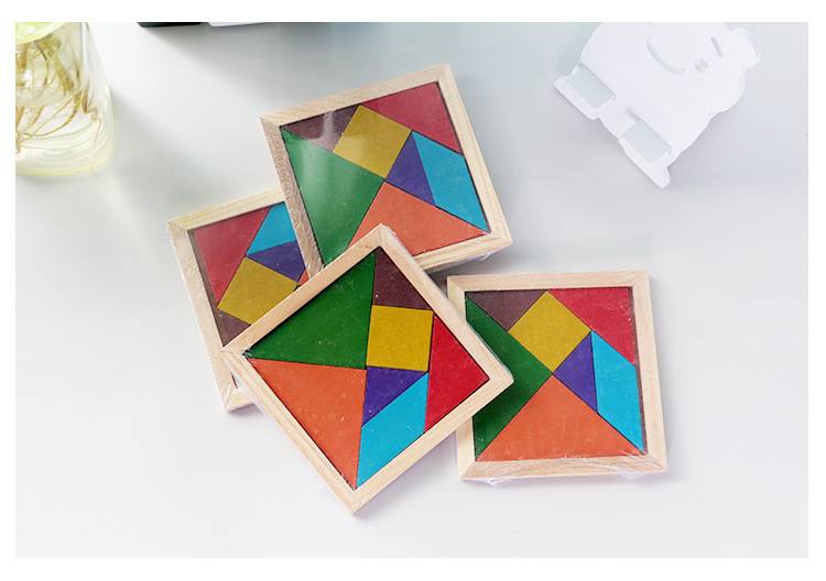 [HCM]Đồ Chơi Gỗ - Xếp Hình Trí Uẩn Tangram 7 mảnh