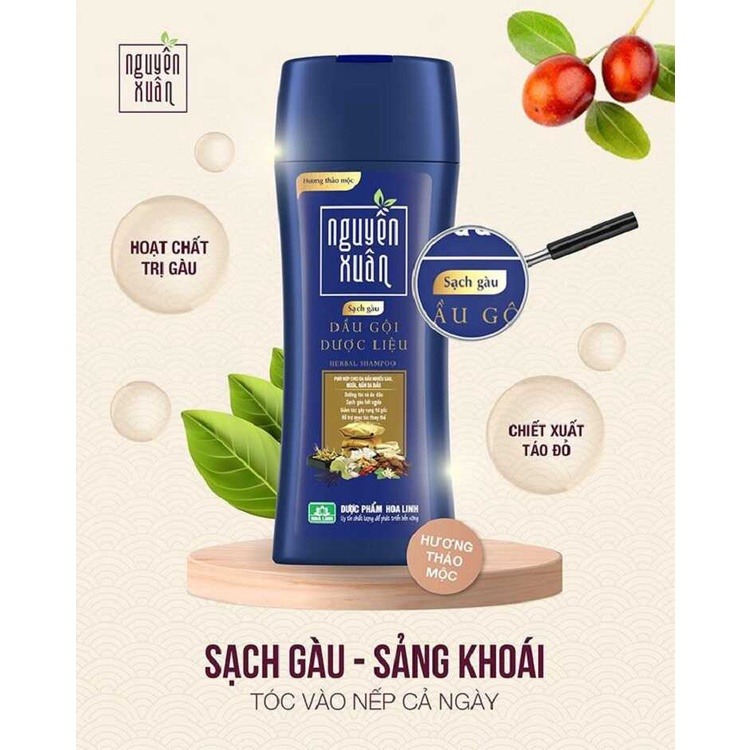 Dầu gội dược liệu Nguyên Xuân sạch gàu - Dành cho tóc gàu ngứa