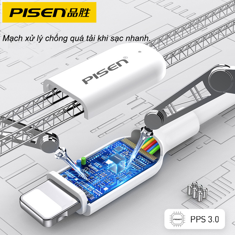 Cáp Sạc Pisen Cho IP 2.4A Chính hãng