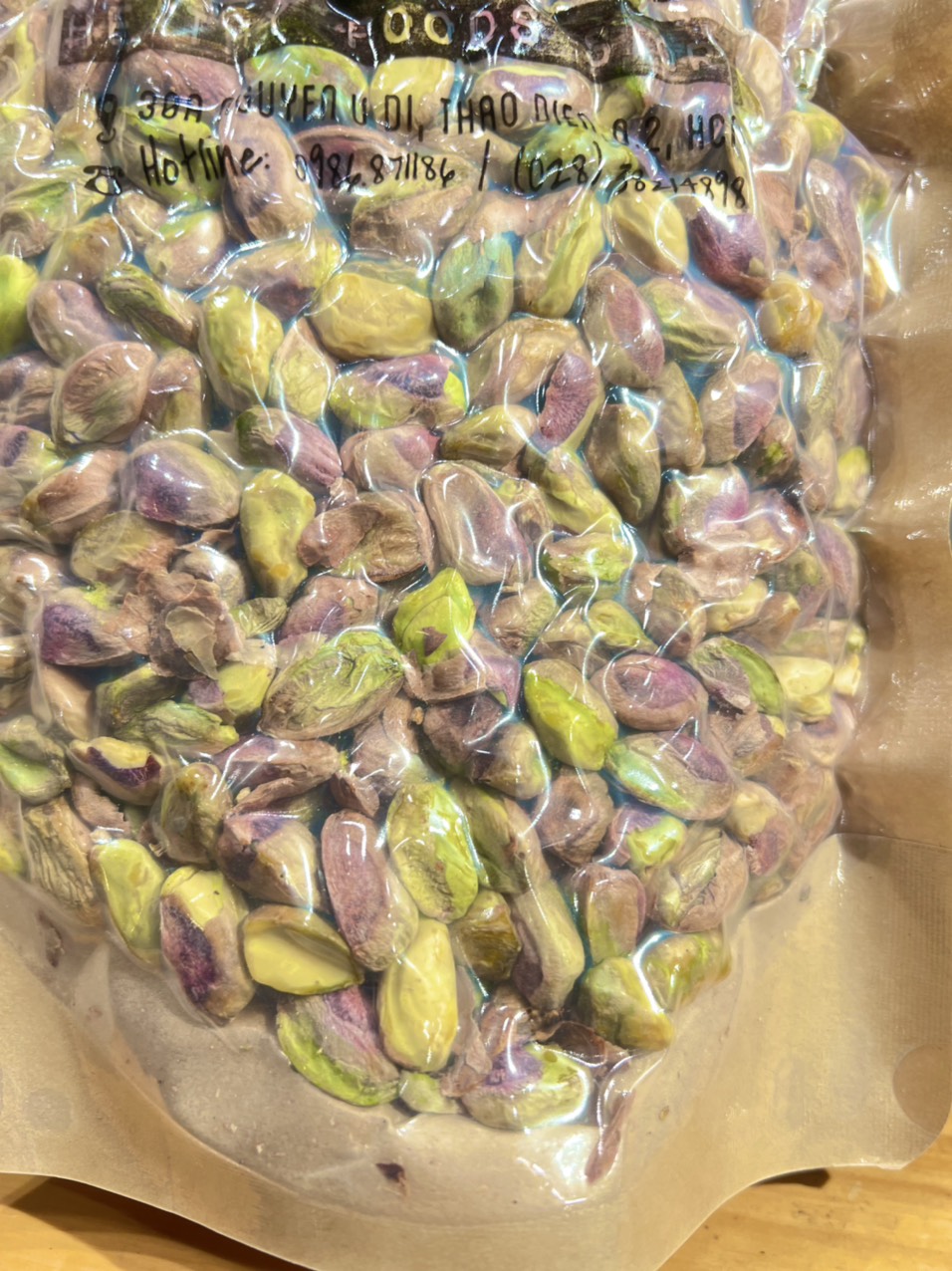 [COMBO 500grx2]Hạt Dẻ Cười Nhân Tươi-RAW PISTACHIO KERNEL  G1Kg