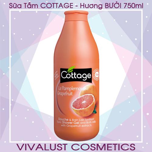 [HCM]Sữa tắm COTTAGE Grapefruit - Hương Bưởi (750ml)
