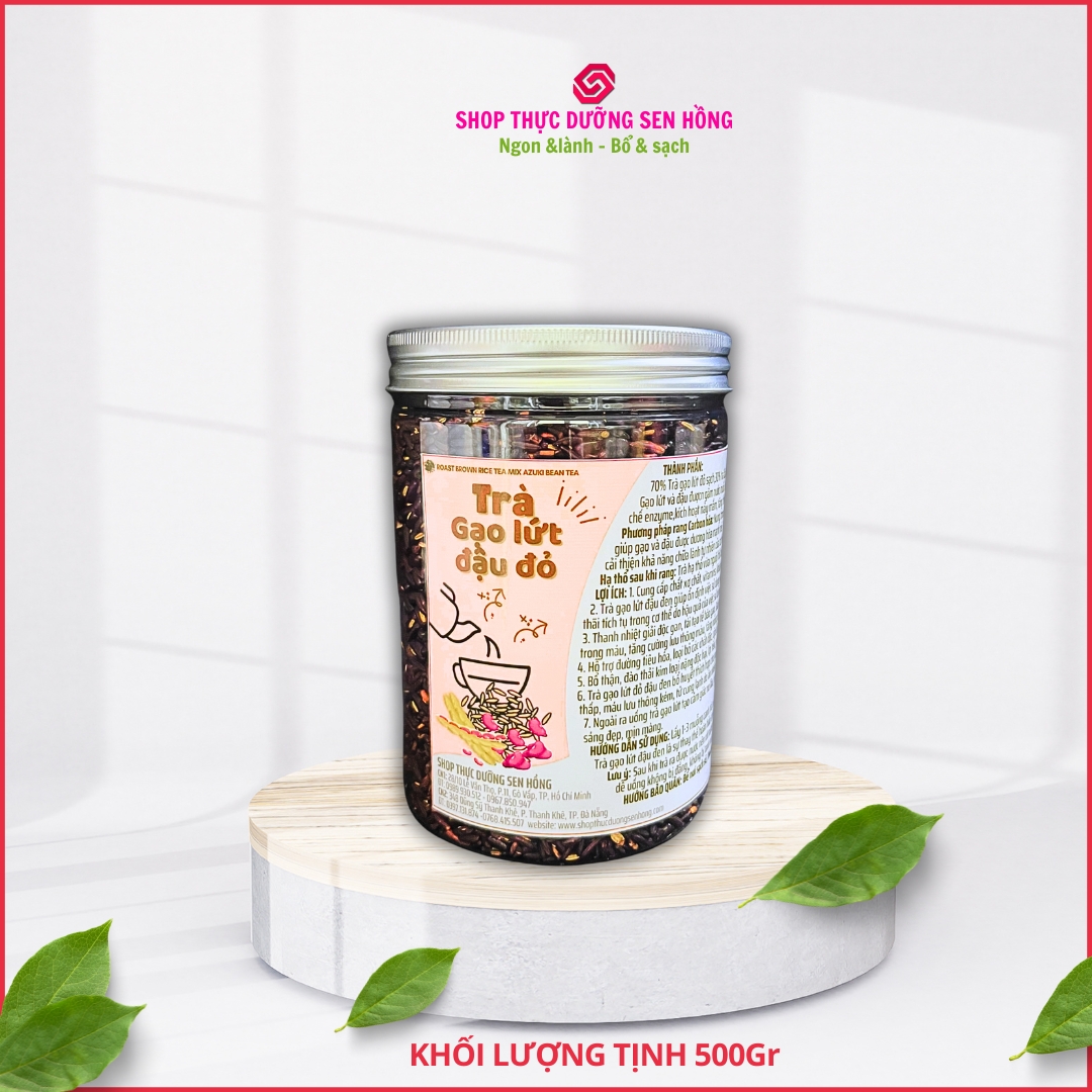 Trà gạo lứt đỏ và Trà đậu đỏ hạt nhỏ (aduky bean - xích tiểu đậu)