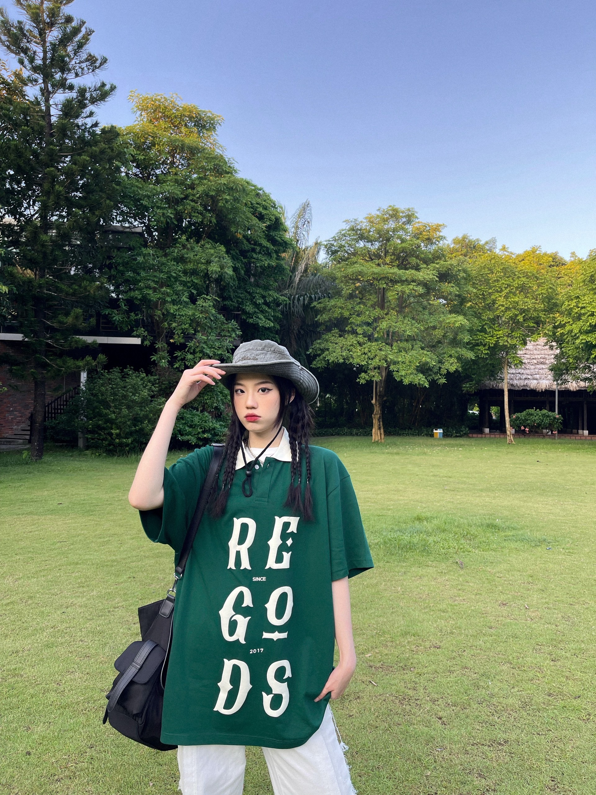 Áo thun có cổ Regods SS1 unisex form rộng ( POLO BASIC SS1)