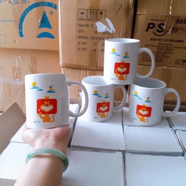 LY CỐC GỐM SỨ TRÁNG MEN HÌNH COOL