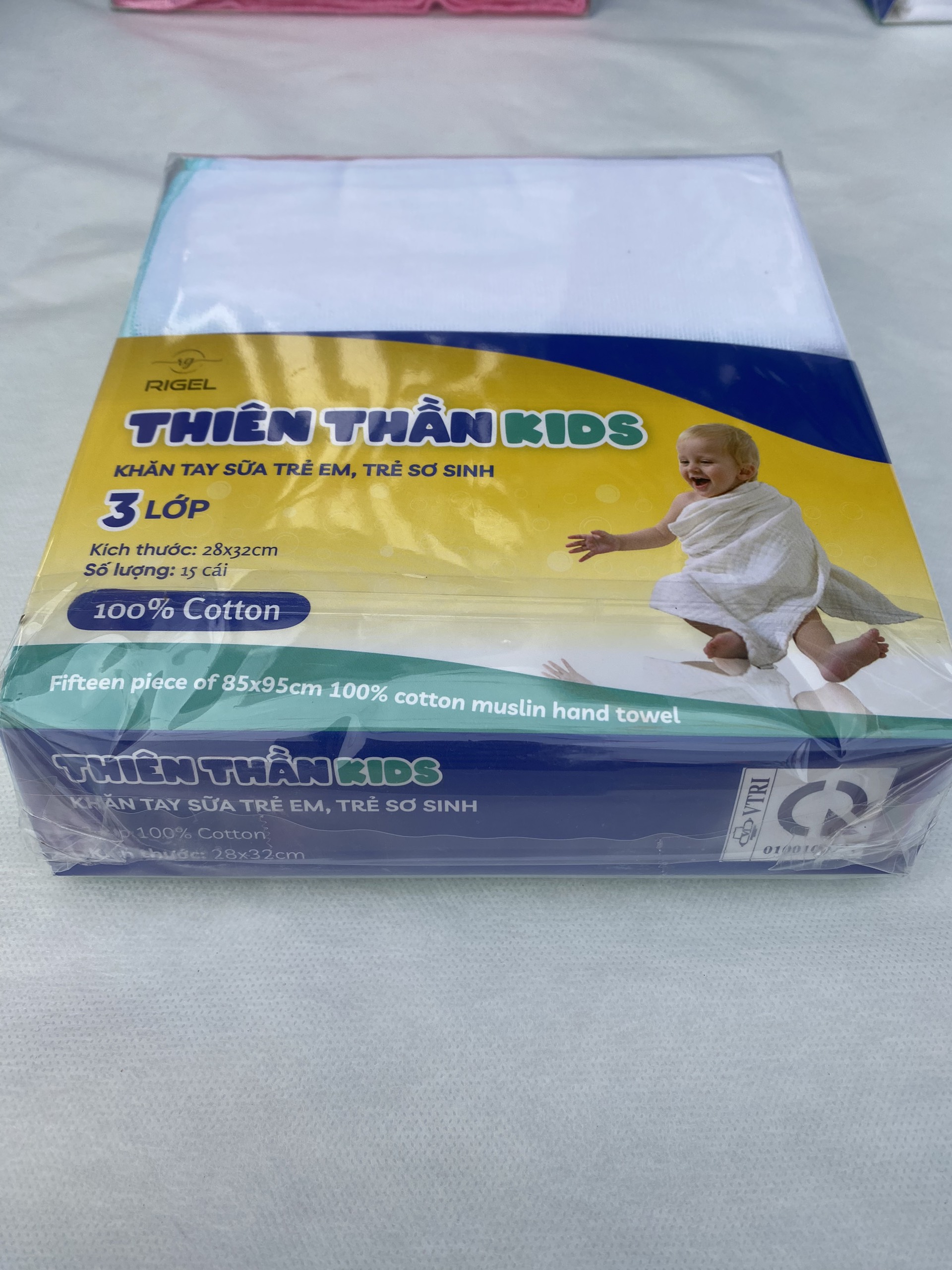 Set 2 khăn sữa tắm trẻ em, trẻ sơ sinh 4 lớp