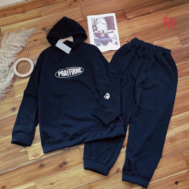 Bộ Pray chữ C chất nỉ ngoại H2 Chất Cotton Mát Mịn Thấm Hút Mồ Hôi In Hình Đẹp