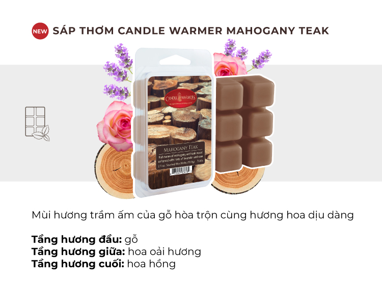 Sáp thơm Candle Warmer - Mahogany Teak