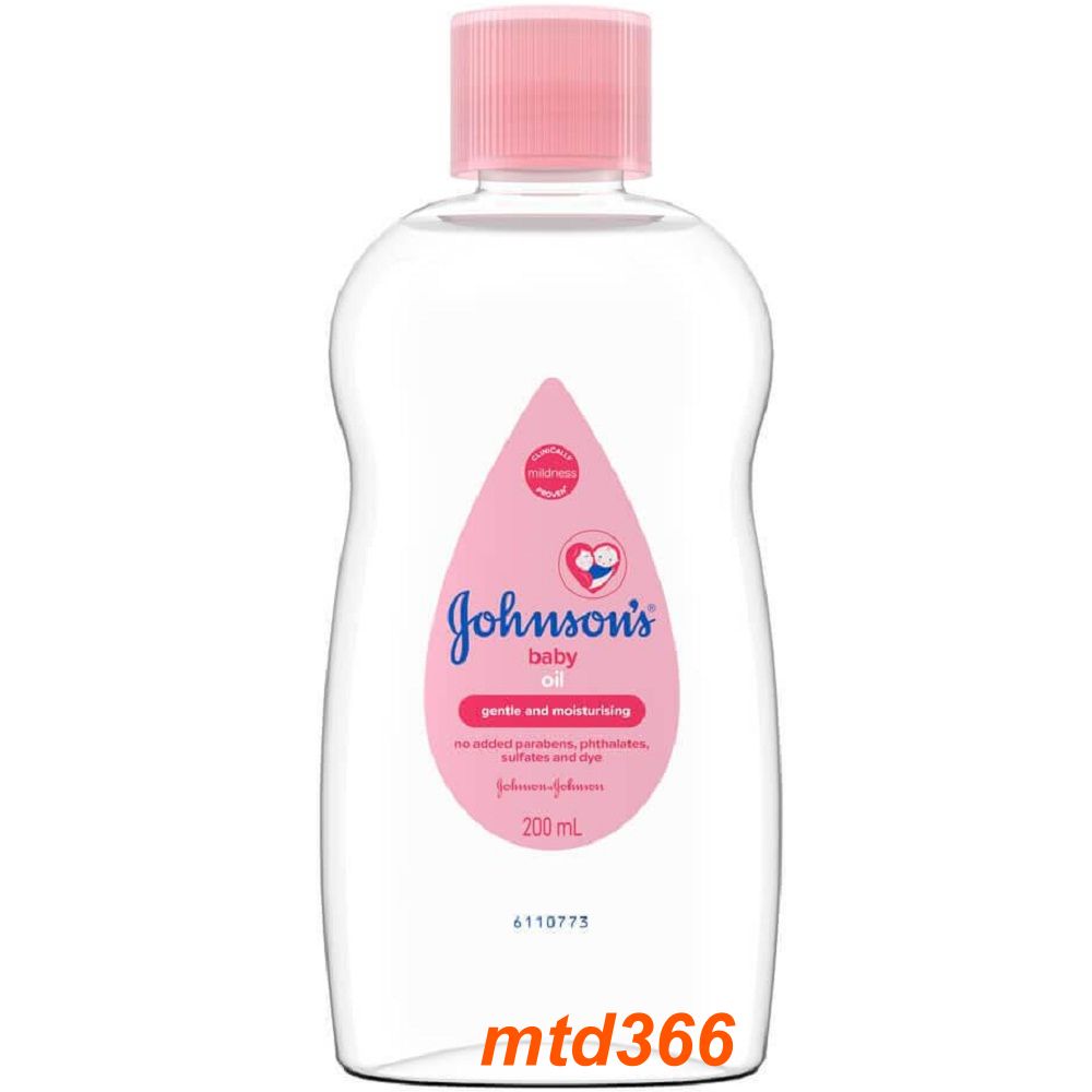 Dầu massage em bé 200ml johnson's baby oil .