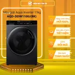 Máy giặt Aqua Inverter 11 Kg AQD-DDW1100J(BK) - Giặt hơi nước - GIAO TOÀN QUỐC - FREESHIP HCM