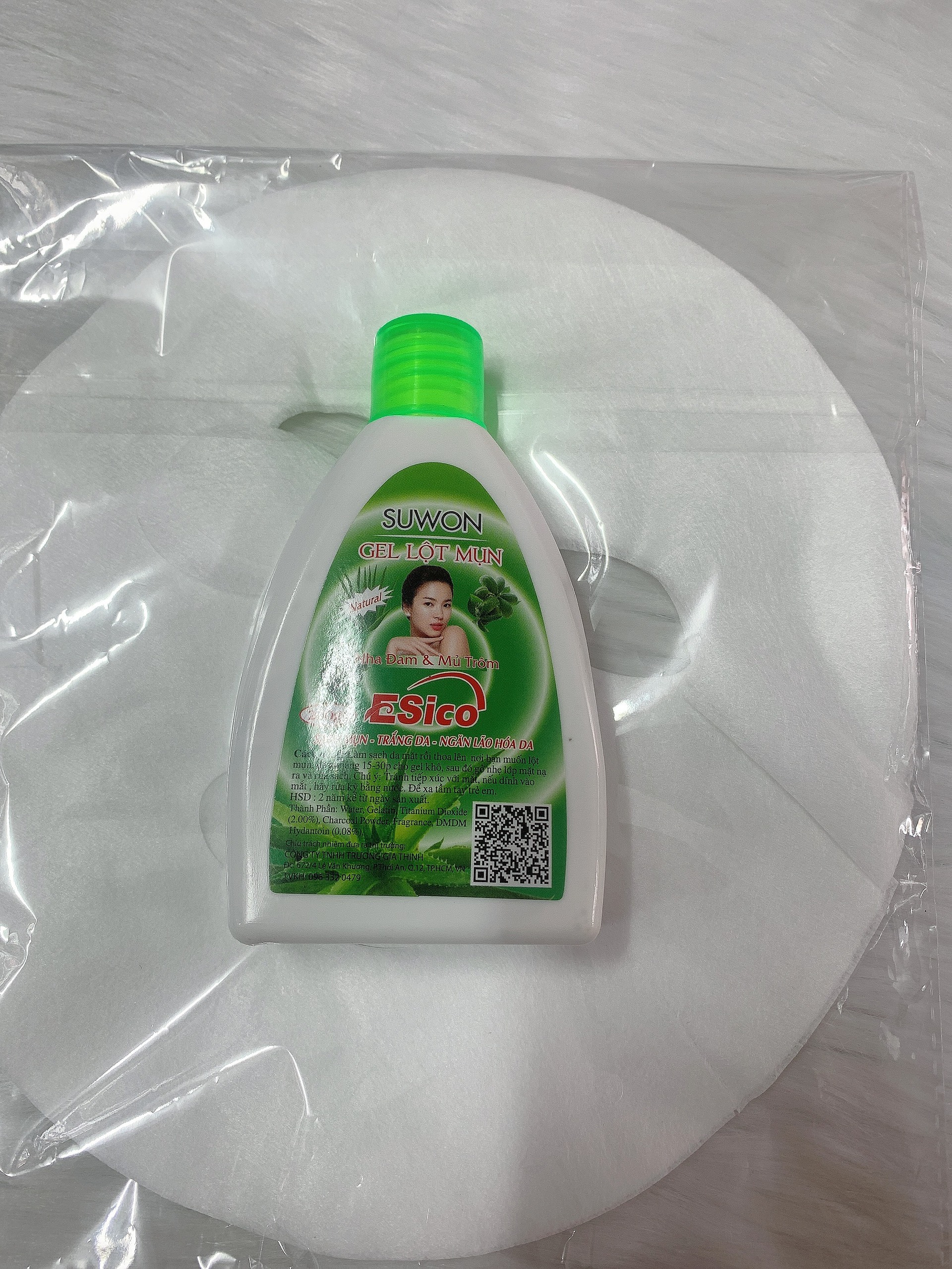 [HCM]Combo Lột mụn Nha đam Esico 200g + giấy