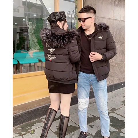 Áo Phao Nam Nữ Mũ Lông Hàng Cao Cấp