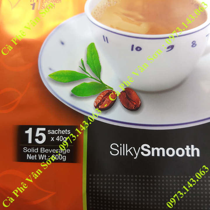 Trà sữa vị Cà phê Teh Tarik Coffee bịch 600g (15 gói nhỏ x 40g) Aik Cheong