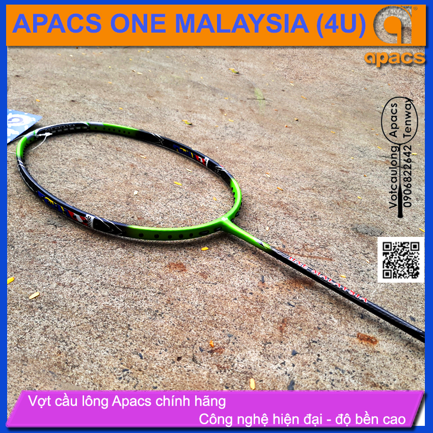[HCM][Vợt cầu lông Apacs One Malaysia Green - 4U] Vợt đánh phong trào xuất sắc
