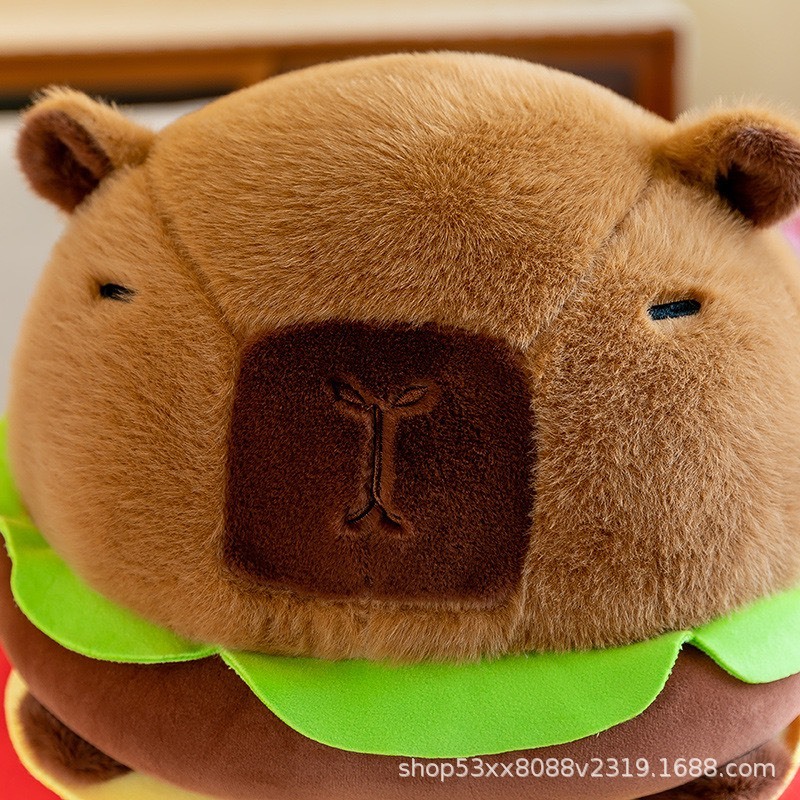 Gấu Bông Capybara bánh mì Hamburger chuột lang nước Mô Mô Home