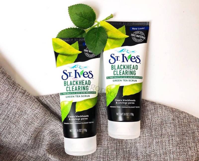 sữa rửa mặt tẩy da chết st.lves