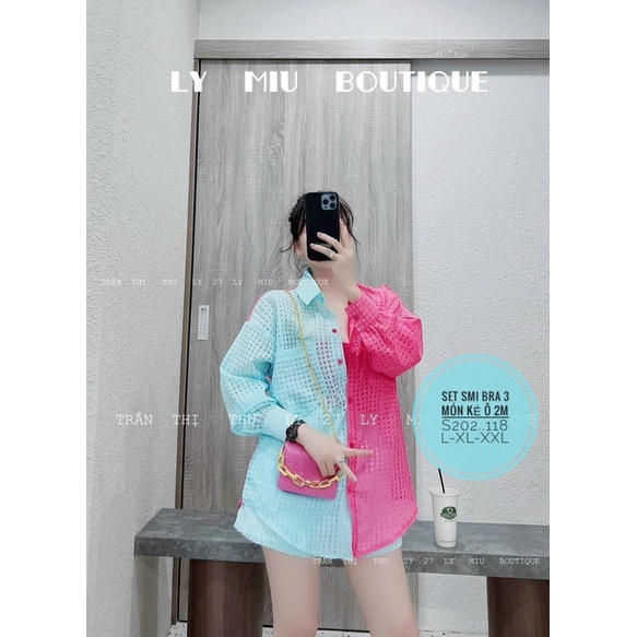 [N.T BIGSIZE] set áo sơ mi 2 màu