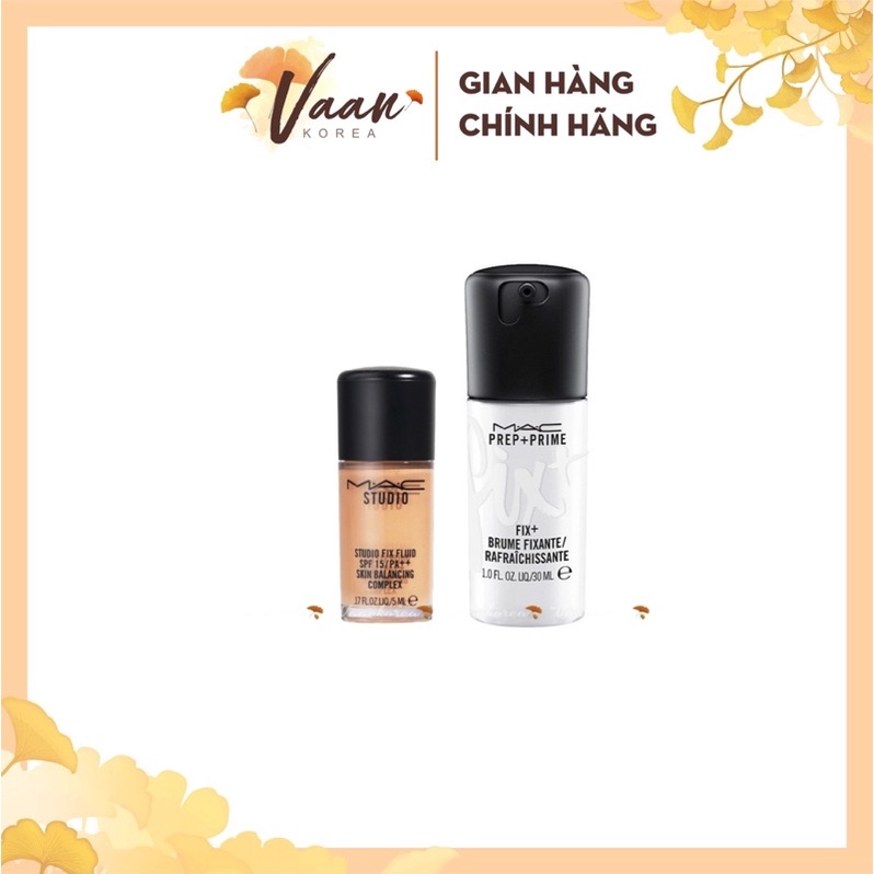 Set Xịt giữ makeup & Kem nền