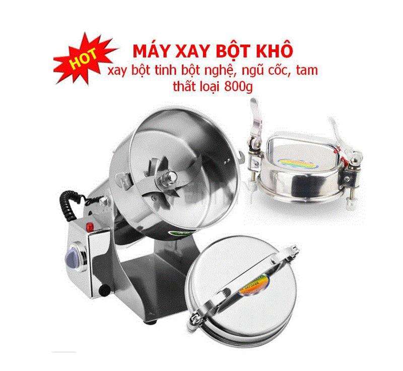 Máy xay bột gạo khô, Máy Xay Bột Khô Gia Đình, Máy Xay Bột Công Xuất Lớn 800G, Xay Bột - Máy Xay Tinh Bột Nghệ- Máy Xay Ngũ Cốc - BẢO HÀNH UY TÍN 1 ĐỔI 1