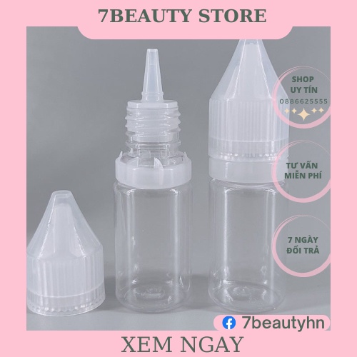 Lọ nhựa 10ml chiết mực xăm