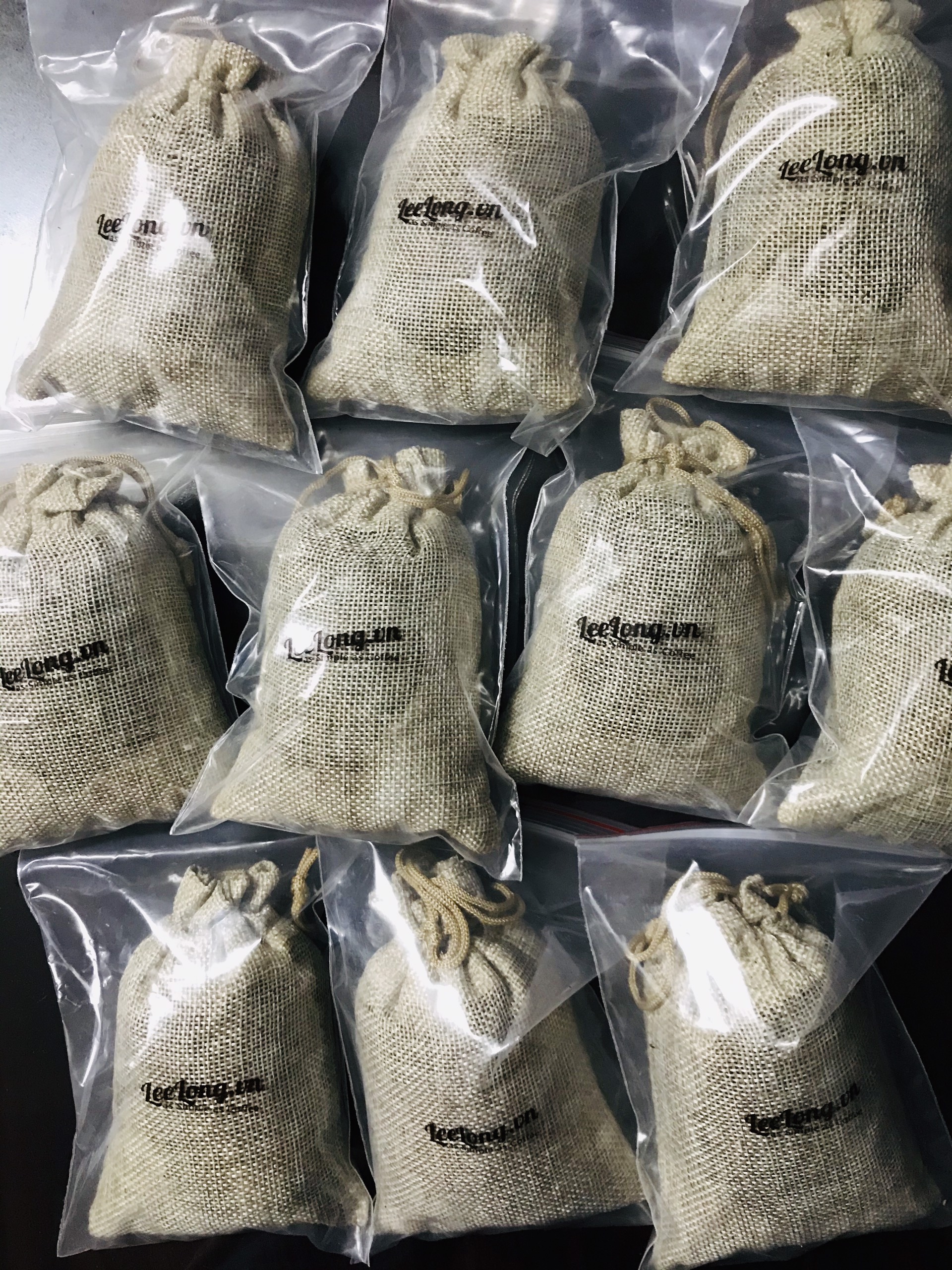 TÚI THƠM HẠT CAFE 130G - TÚI VẢI ĐAY