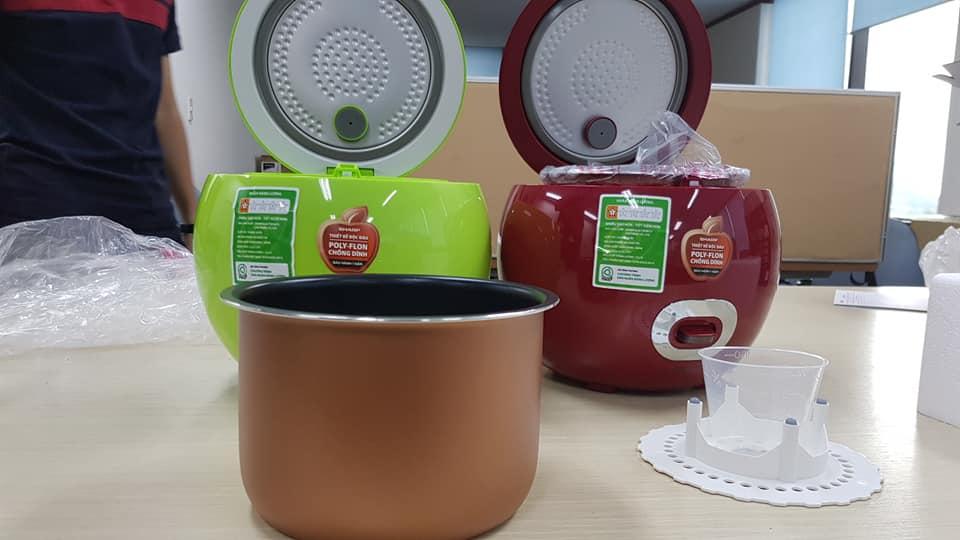 Nồi Cơm Điện Qủa Táo Cao Cấp Sharp KS-A08V-RD (Màu đỏ)