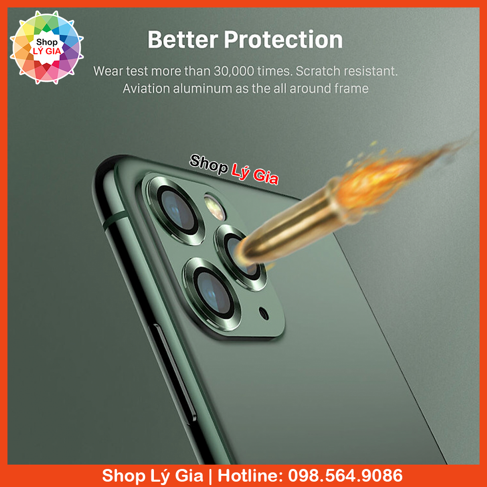 Cường lực từng mắt bảo vệ camera cho iPhone 13 Pro Max / iPhone 12/ iPhone 11
