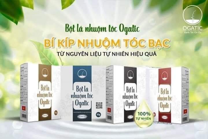 bột lá nhuộm tóc ogatic