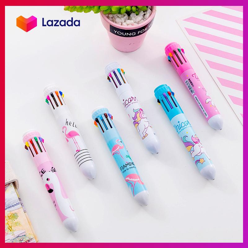 [HCM]Bút bi 10 màu TEN TEN - KAShop