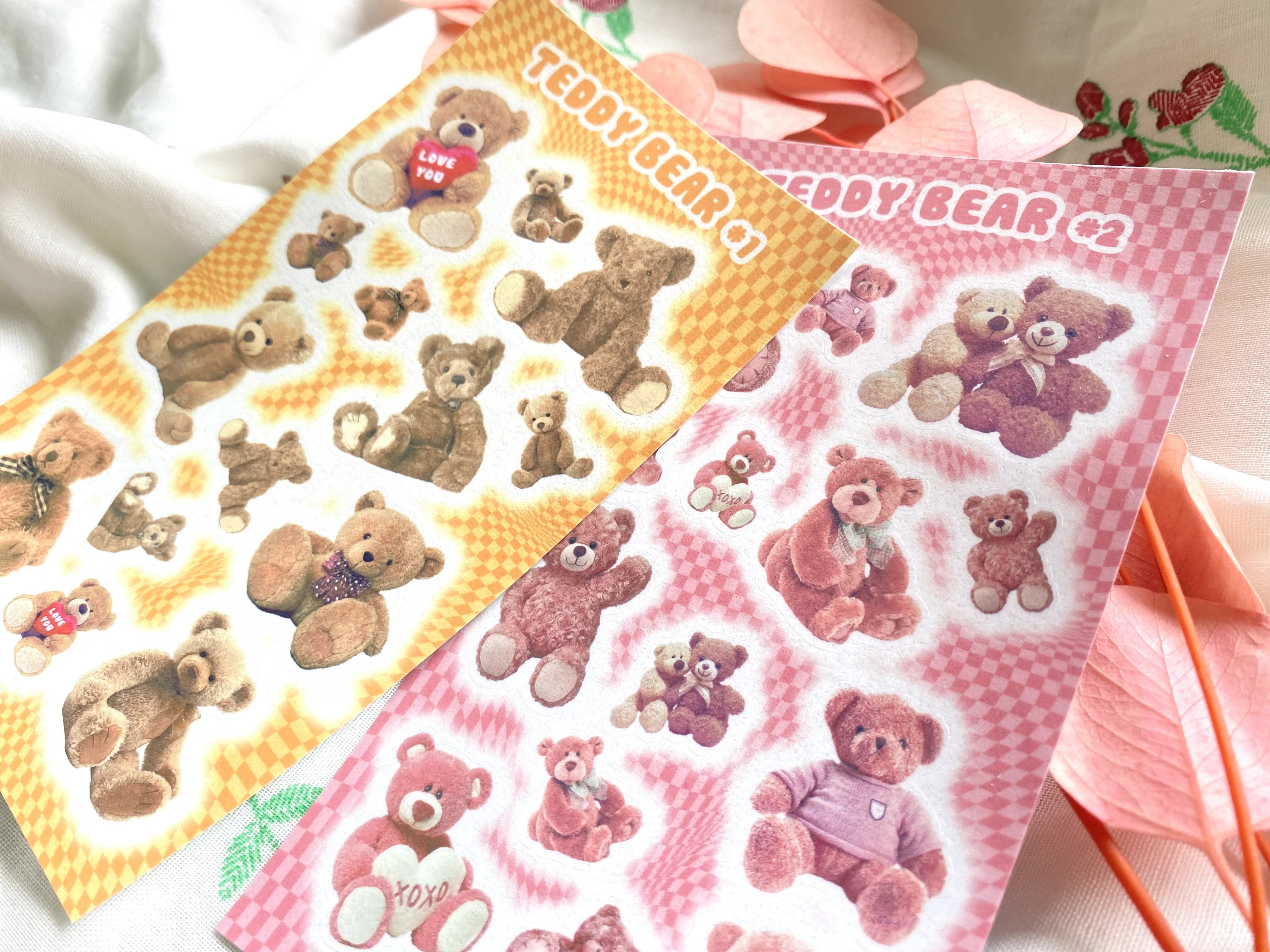 [Teddy] Sticker decal gấu bông Teddy Bear (cán màng bóng)_ hanaland