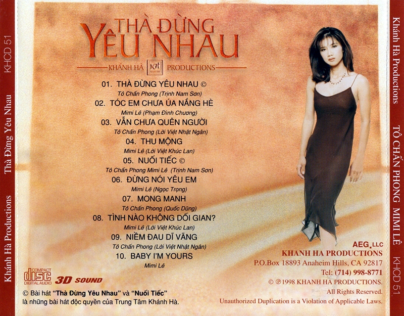 [MDCD] Bộ 2 Đĩa CD Tô Chấn Phong - Lưu Bích - Mini Lê