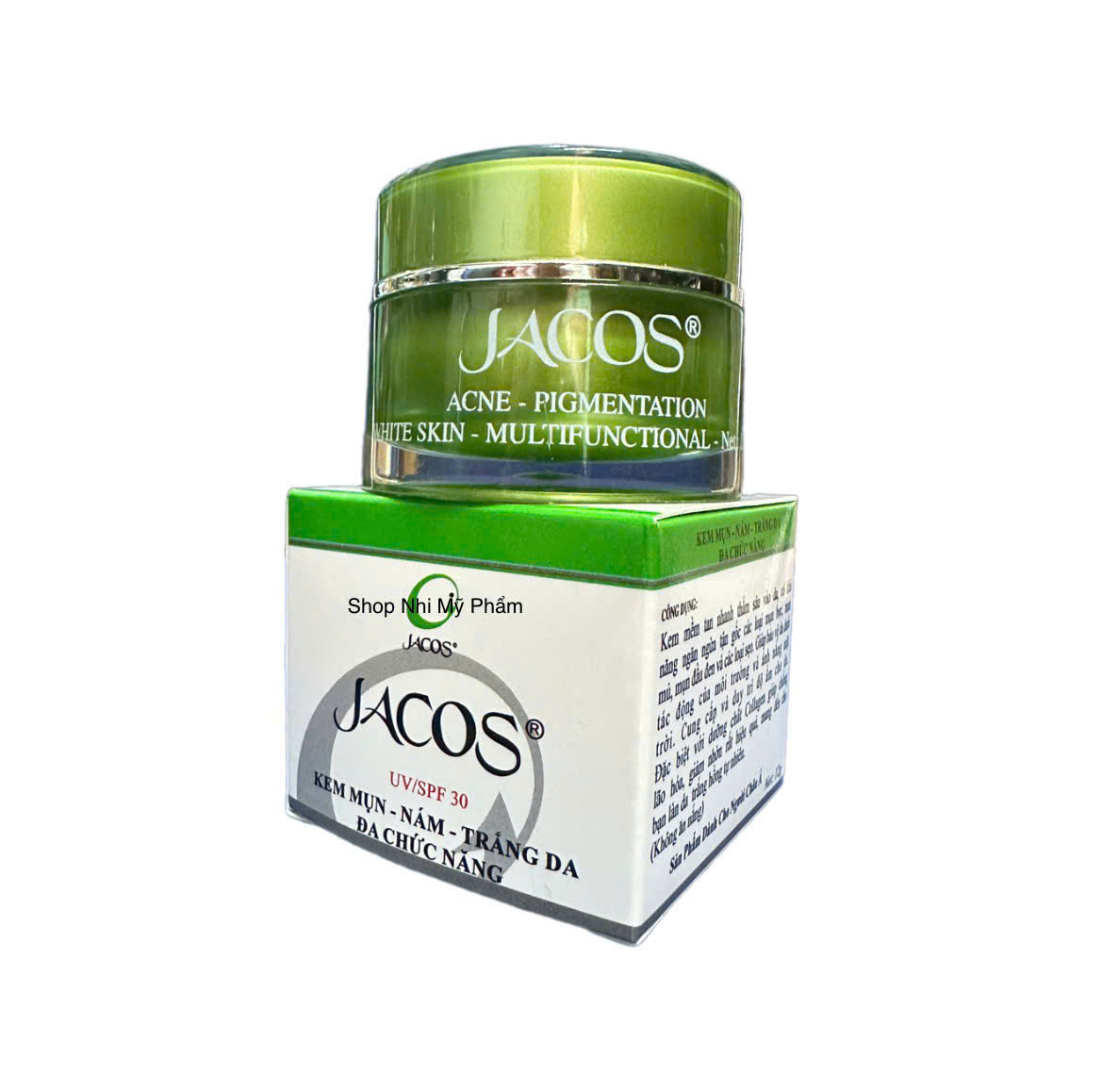 Kem JACOS Mụn Nám Mờ Thâm Trắng Da Ngừa Lão Hóa Da Đa Chức Năng 12GR
