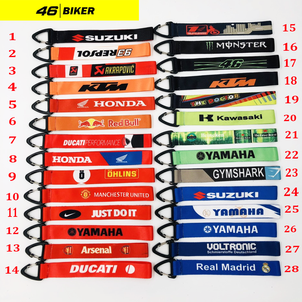 Móc khóa dây cao cấp đa dạng mẫu mã (ĐẦU NHỰA - DÂY SATIN)