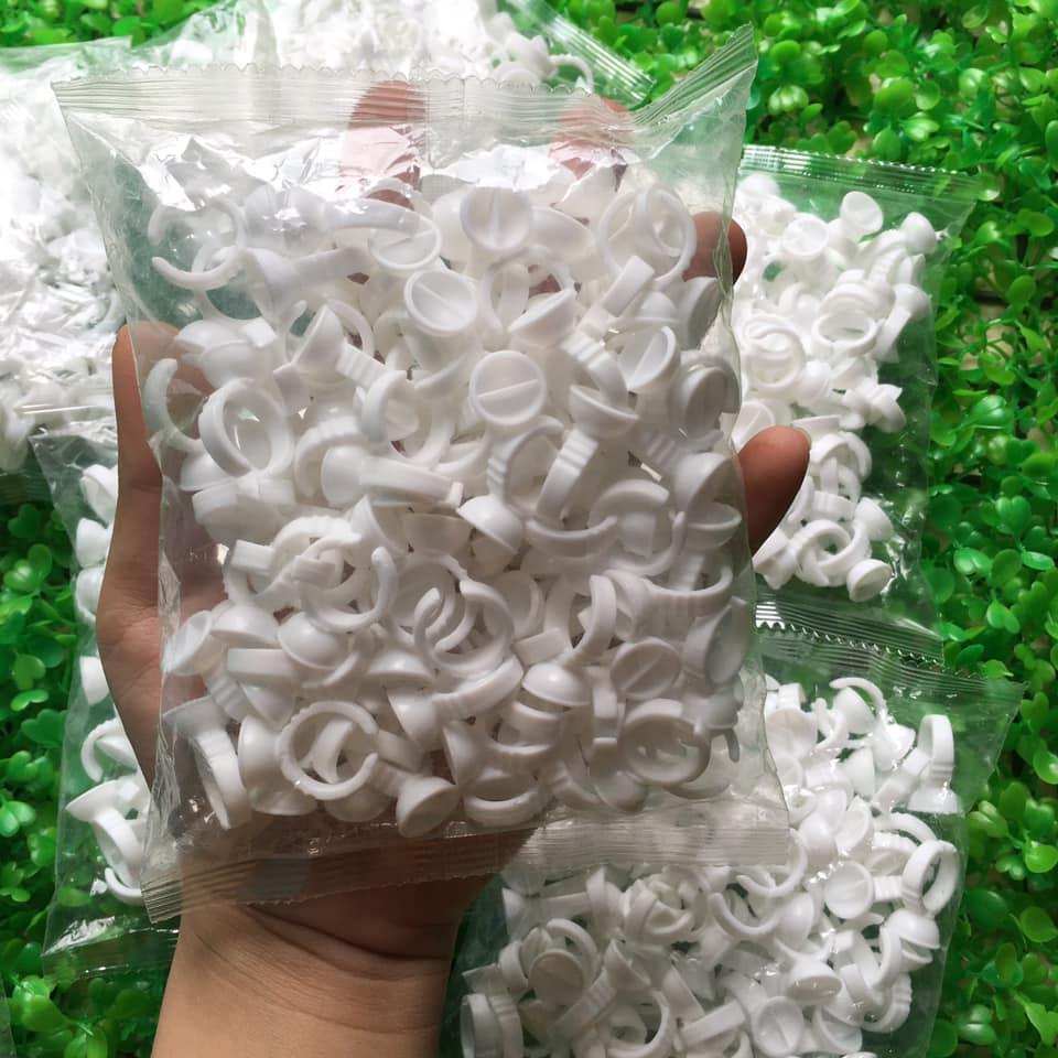 nhẫn đựng keo nối mi 1 bịch  ( 100 nhẫn )