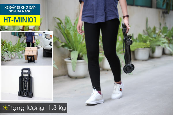 Xe đẩy đi chợ gấp gọn đa năng ADVINDEQ HT-MINI01 (Tải trọng 45kgs)
